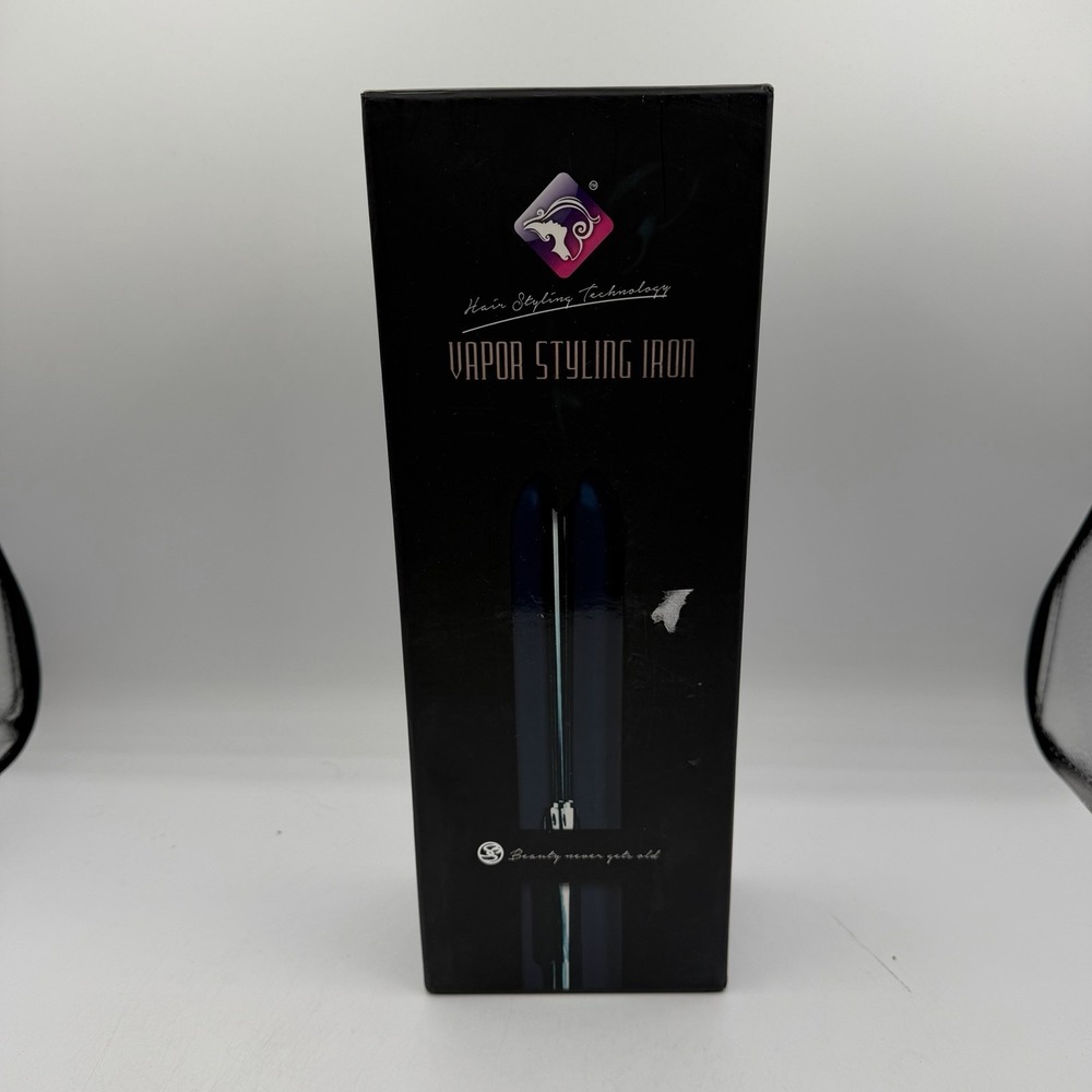 Royale Pro Vapor Styling Iron Black Ceramic Tourmaline Flat Iron Straightener